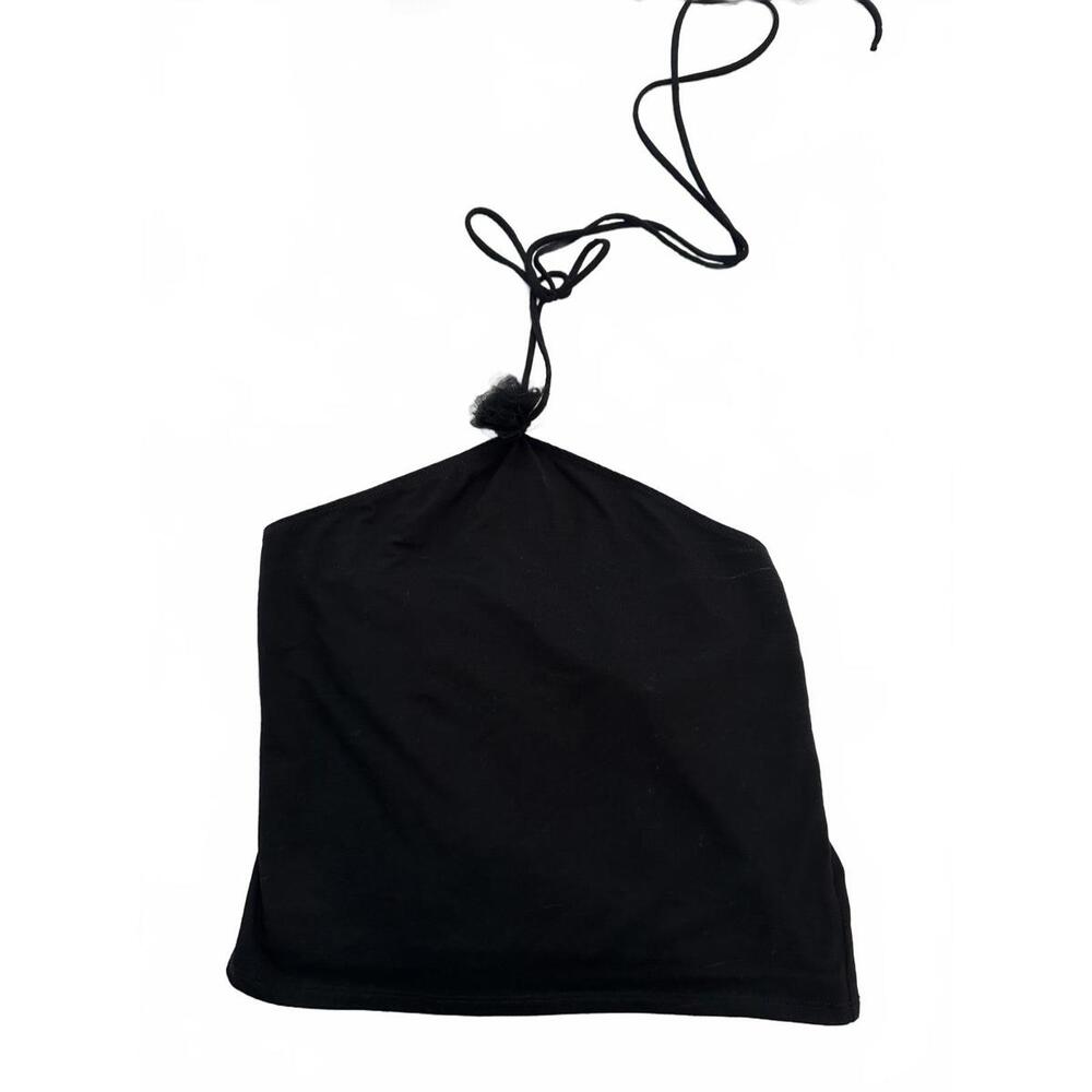 Reformation Black Halter Top Medium
